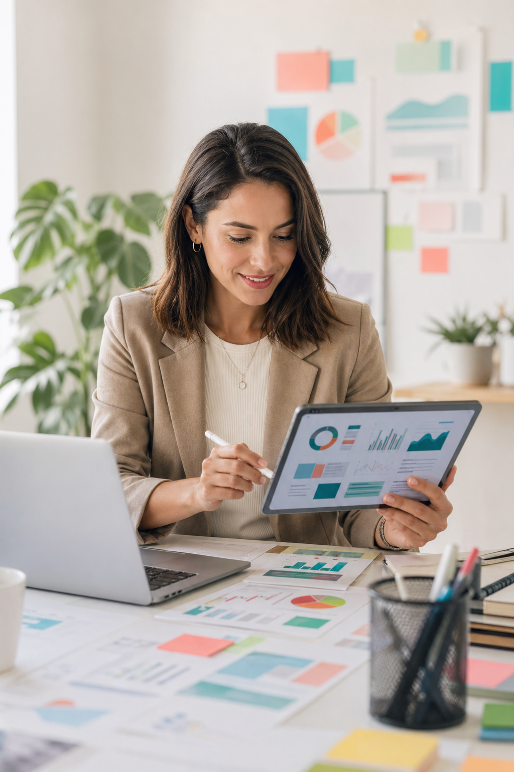 Dijital pazarlama performans raporu incelenen ekran